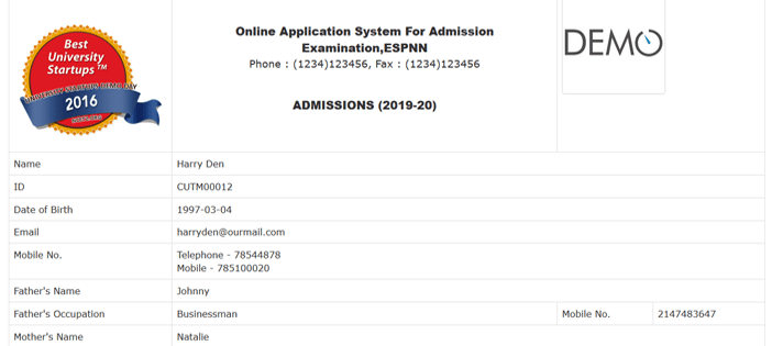 Online Admission System in PHP - ONLINE APPLICATION SYSTEM FOR ADMISSION IN PHP WITH SOURCE CODE