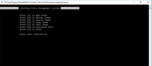 Screenshot 1104 1 300x131 - CLOTHING STORE MANAGEMENT SYSTEM IN C PROGRAMMING WITH SOURCE CODE