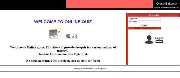 Screenshot 116300000121212120 - ONLINE QUIZ SITE USING PHP WITH SOURCE CODE