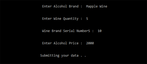 Screenshot 129 2 - Wine Shop Management System In C++ With Source Code