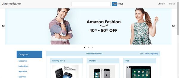 Screenshot 15570000000000000 - Online Shopping Store Using PHP With Source Code