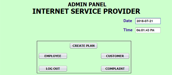 Screenshot 160 2 - INTERNET SERVICE PROVIDER IN JAVA WITH SOURCE CODE