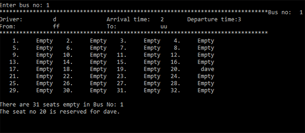 Screenshot 17 2 1 - BUS TICKET BOOKING SYSTEM IN C++ WITH SOURCE CODE