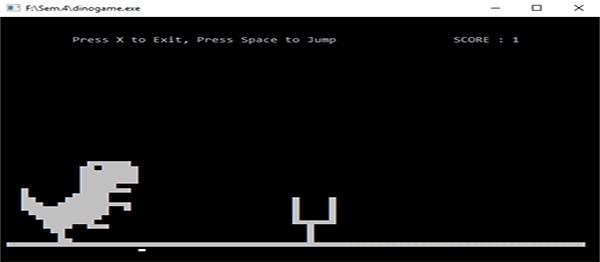 Screenshot 1868000 - DINO GAME IN C PROGRAMMING WITH SOURCE CODE