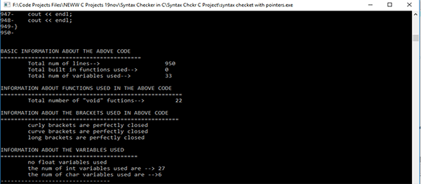 Screenshot 191400000 - SYNTAX CHECKER IN C PROGRAMMING WITH SOURCE CODE