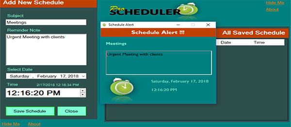 Screenshot 2533000 - Daily Scheduler In VB.NET With Source Code