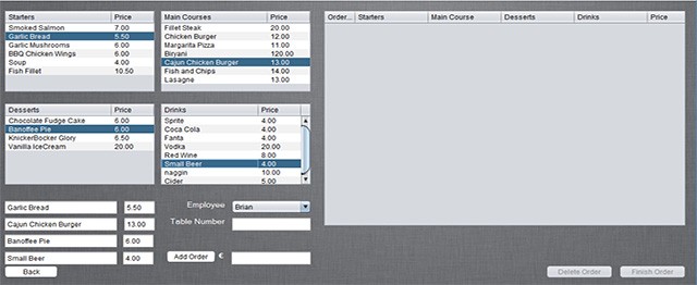 Screenshot 281 - RESTAURANT ORDER MANAGEMENT SYSTEM IN JAVA USING NETBEANS WITH SOURCE CODE