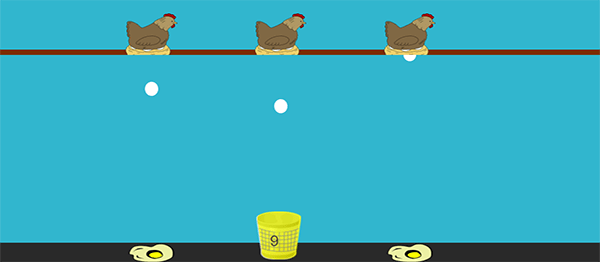 Screenshot 3374000 - Egg Catcher Game In JavaScript With Source Code
