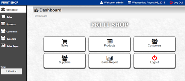 Screenshot 340 - Fruit Shop Management System In PHP With Source Code