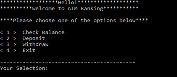 Screenshot 4046000 - ATM BANKING IN C PROGRAMMING WITH SOURCE CODE