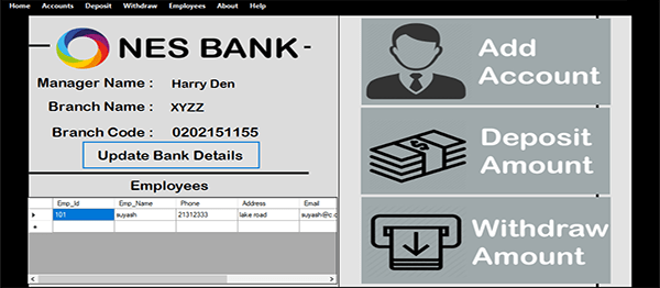 Screenshot 4300000 - BANK MANAGEMENT SYSTEM IN VB.NET WITH SOURCE CODE