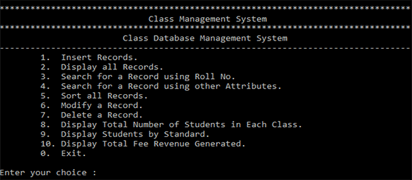 Screenshot 611 2 - School Management System In C++ With Source Code