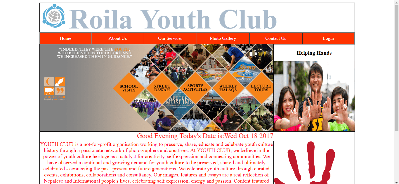Screenshot 613 - SOCIAL CLUB’S SITE USING HTML, CSS & JAVASCRIPT