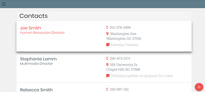 Screenshot 688 - Contact Management System In PHP With Source Code