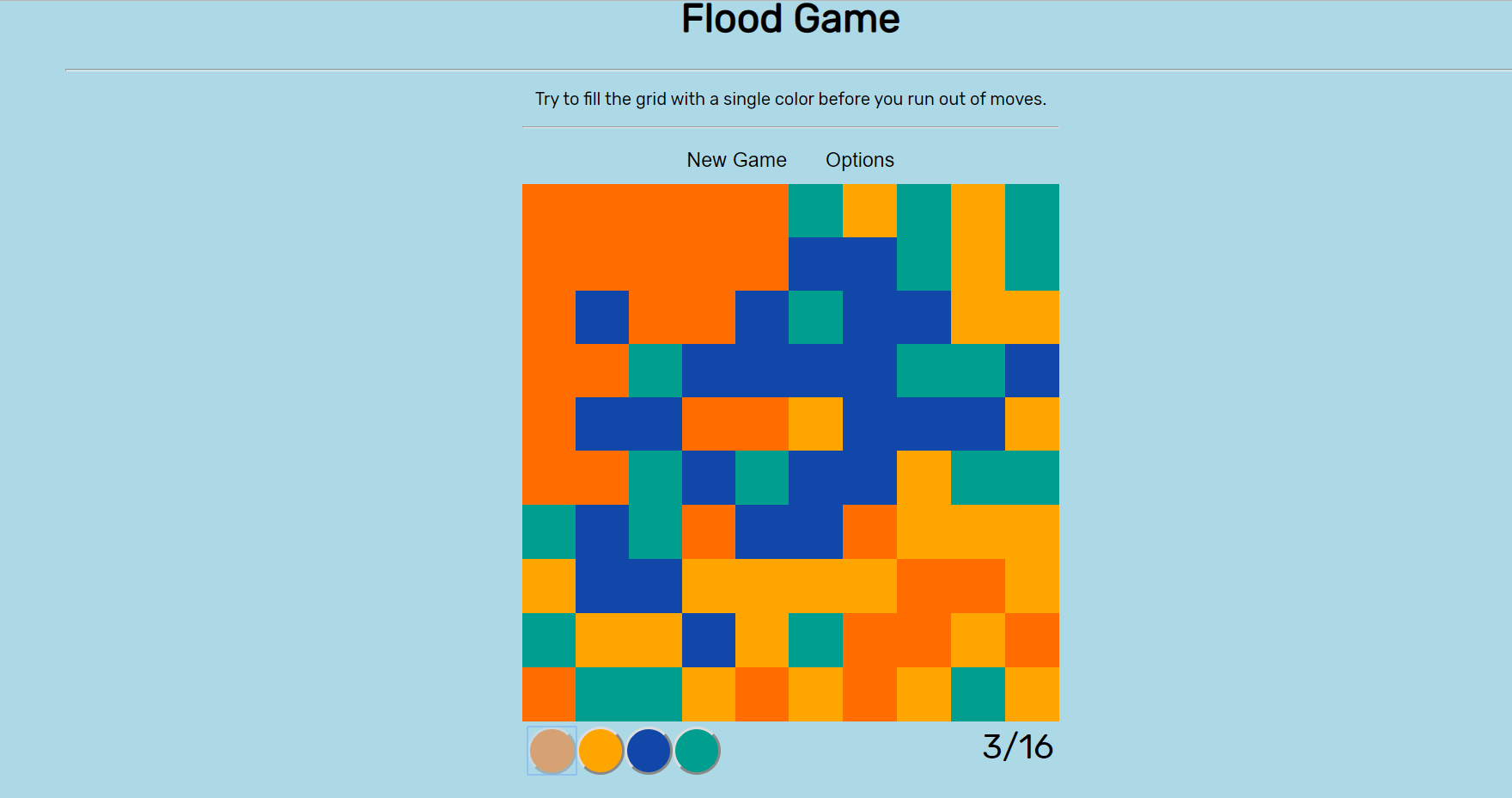 Screenshot 80 - FLOOD GAME IN JAVASCRIPT WITH SOURCE CODE