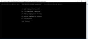 Screenshot 900101 300x133 - Employees Record Management System In C Programming With Source Code
