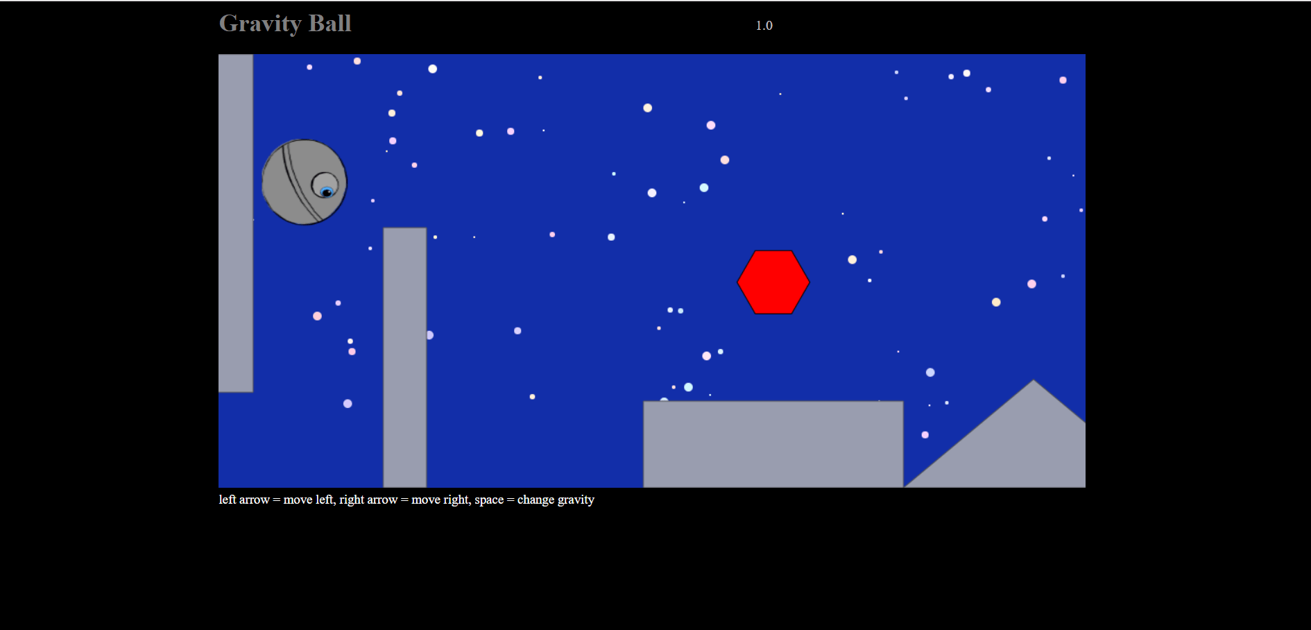 Screenshot 92 - GRAVITY BALL GAME IN JAVASCRIPT WITH SOURCE CODE