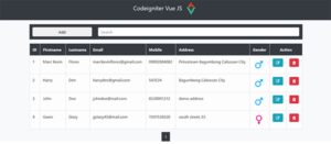 Screenshot CRUDinCodeIgniterVueJS 300x131 - SIMPLE CRUD IN CODEIGNITER USING VUE.JS WITH SOURCE CODE