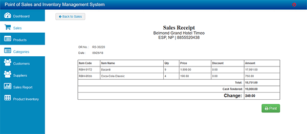Screenshot POSinventoryPHP - POINT OF SALES AND INVENTORY MANAGEMENT SYSTEM IN PHP WITH SOURCE CODE