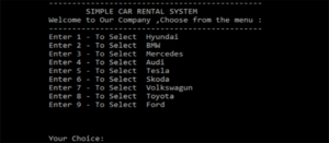 Screenshot SimpleCarRental 300x131 - Simple Car Rental System In C++ With Source Code