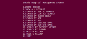 Screenshot SimpleHospitalManagementSystemPython 300x135 - SIMPLE HOSPITAL MANAGEMENT SYSTEM IN PYTHON WITH SOURCE CODE