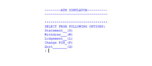Screenshot atmsimulatorpython 300x131 - ATM Simulator In PYTHON With Source Code