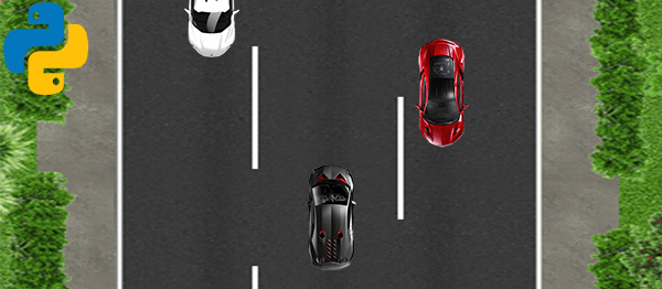 Screenshot dodgegamePython - CAR DODGE GAME IN PYTHON WITH SOURCE CODE