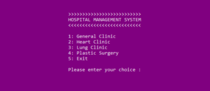 Screenshot hospitalManagementC 300x131 - Hospital Management System In C++ With Source Code