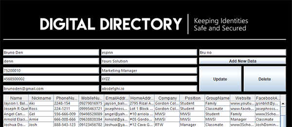 Screenshot phoneDirectoryJAVA - PHONE DIRECTORY SYSTEM IN JAVA WITH SOURCE CODE