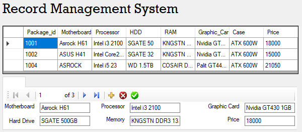 Screenshot recordmanagementsystemVBNET - RECORD MANAGEMENT SYSTEM IN VB.NET WITH SOURCE CODE
