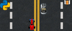 Screenshot simpleCarDodgeGame 300x131 - SIMPLE CAR DODGE GAME IN PYTHON WITH SOURCE CODE