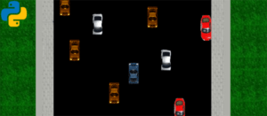 Screenshot simpletrafficracerpy 300x131 - SIMPLE TRAFFIC RACER GAME IN PYTHON WITH SOURCE CODE