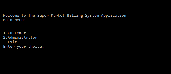 Screenshot supermarket - Supermarket Billing System Version 1.2 In C++ With Source Code