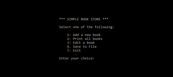 Simple Book Store in C - SIMPLE BOOK STORE IN C++ WITH SOURCE CODE
