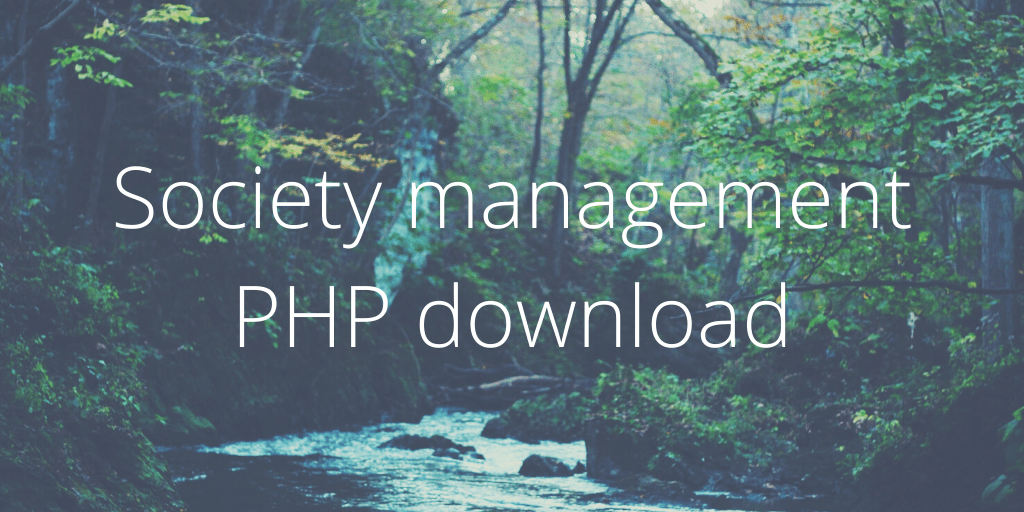 Society management PHP download - Society management system PHP download