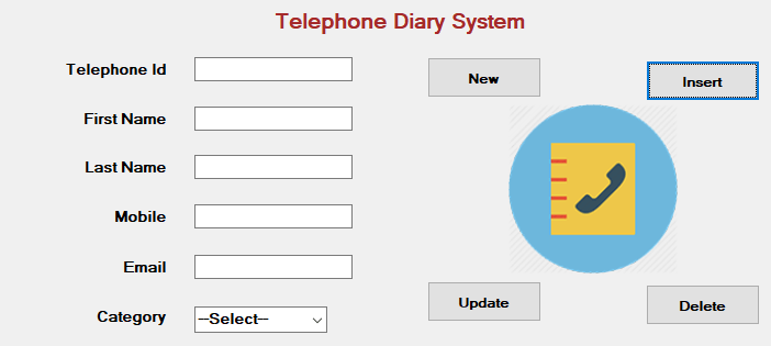Telephone Diary System in VBNET - Telephone Diary System In VB.NET With Source Code