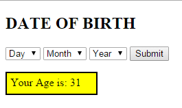 date of birth - PHP How to Calculate Age from Date of Birth Tutorial Source Code
