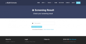 screening result 1 300x153 - PHP School Admission Processing System PHP/MYSQL Source Code