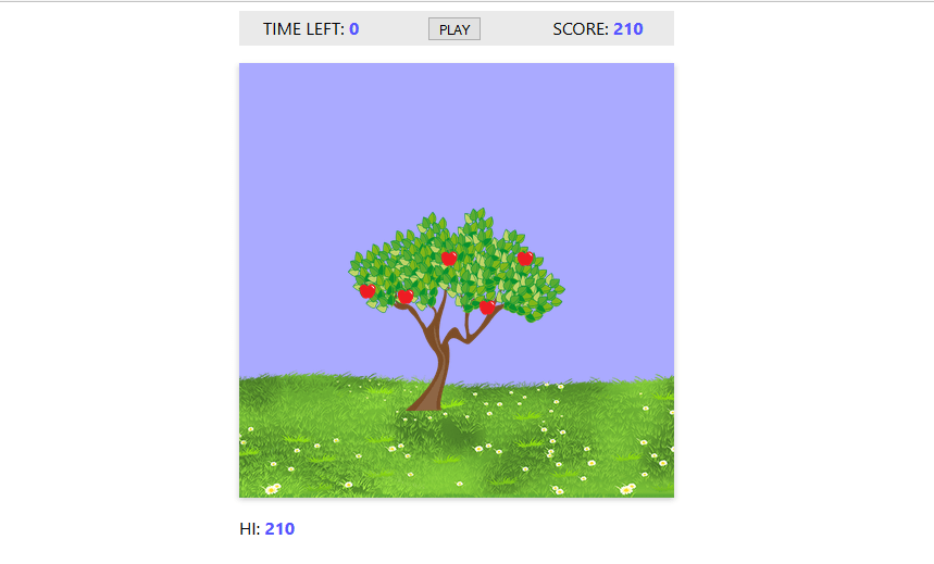 screenshot - Game: Apple Collector from JS