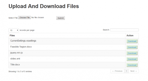 upload download - PHP Upload and Download Files Tutorial Source Code