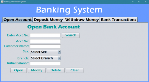 1 1 - Java SE JDBC CRUD Operations - Simple Banking System - Free Source Code