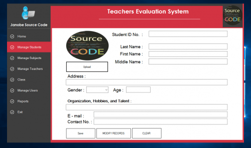 2019 10 31 2 - Teacher's Behavior Evaluation System in VB.Net Integrated with Bunifu Frameworks - Free Source Code
