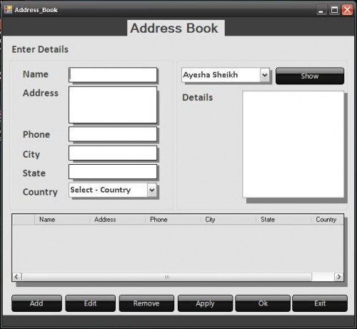 My Address Book.JPG - Address Book - Free Source Code