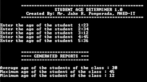 arr 0 - Student Age Determiner 1.0 - Free Source Code