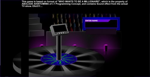 backgs - Who wants to be a Millionaire  - Free Source Code