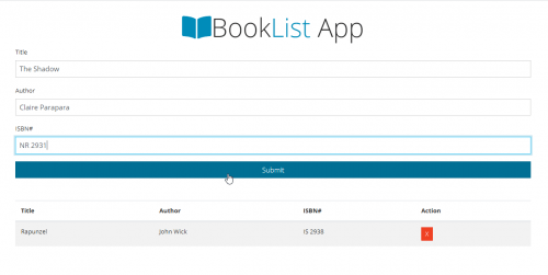 booklist app - Booklist App Using JavaScript - Free Source Code
