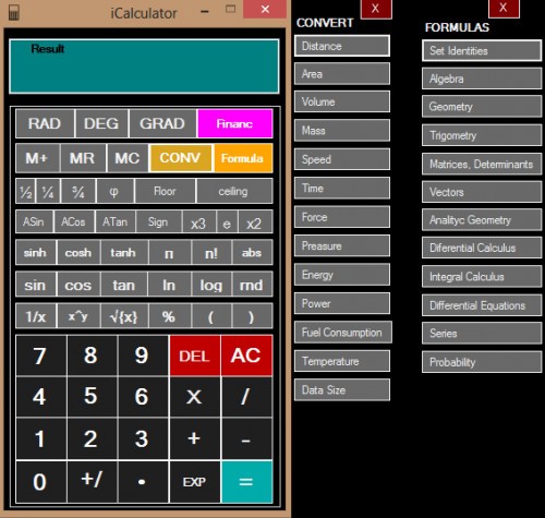 caclc - Advanced C# Calculator and Converter - Free Source Code