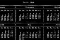 cal 1 1 200x135 - Year Calendar Version 1.0 - Free Source Code