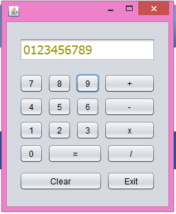 calculator - Button Calculator In Java - Free Source Code