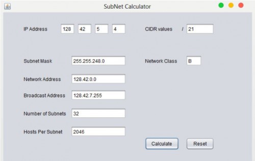 capture 1 - Subnet Calculator - Free Source Code